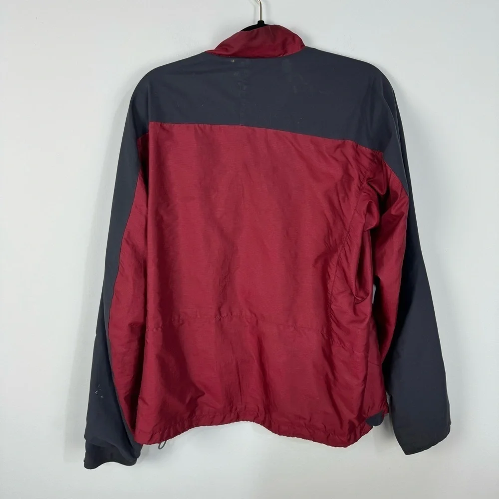 Outdoor Research Red & Grey Gray Full Zip Up Jacket Hiking Trail athletic